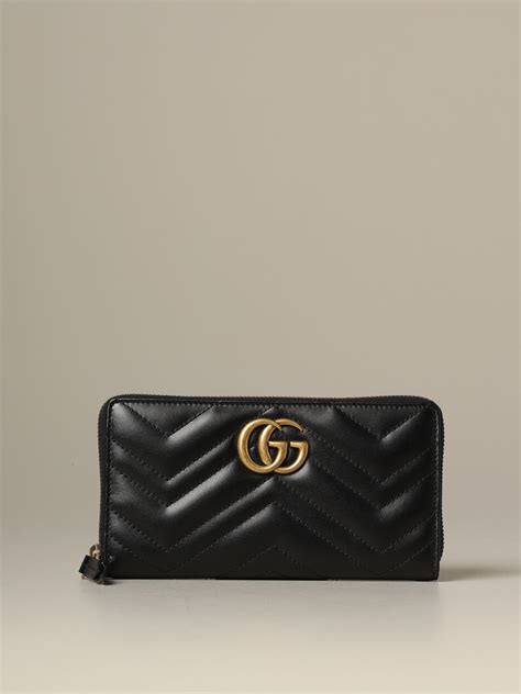 portafoglio donna gucci con logo|Portafogli Gucci da donna .